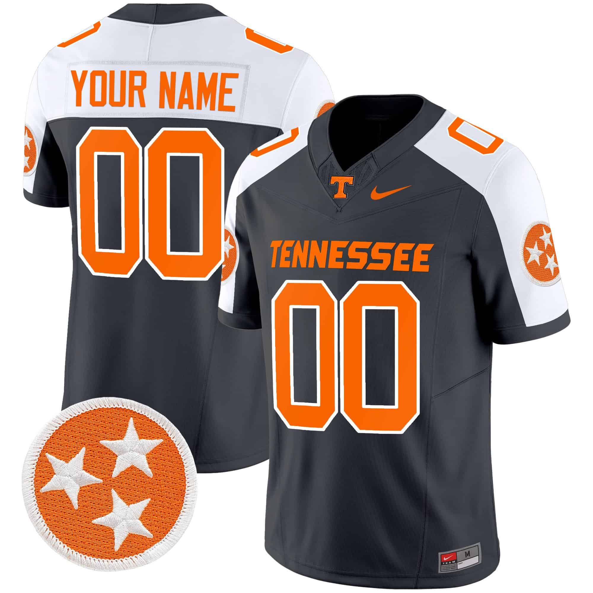 Men Tennessee Volunteers Black 2024 Nike Vapor Limited Custom NCAA Jersey->customized nfl jersey->Custom Jersey